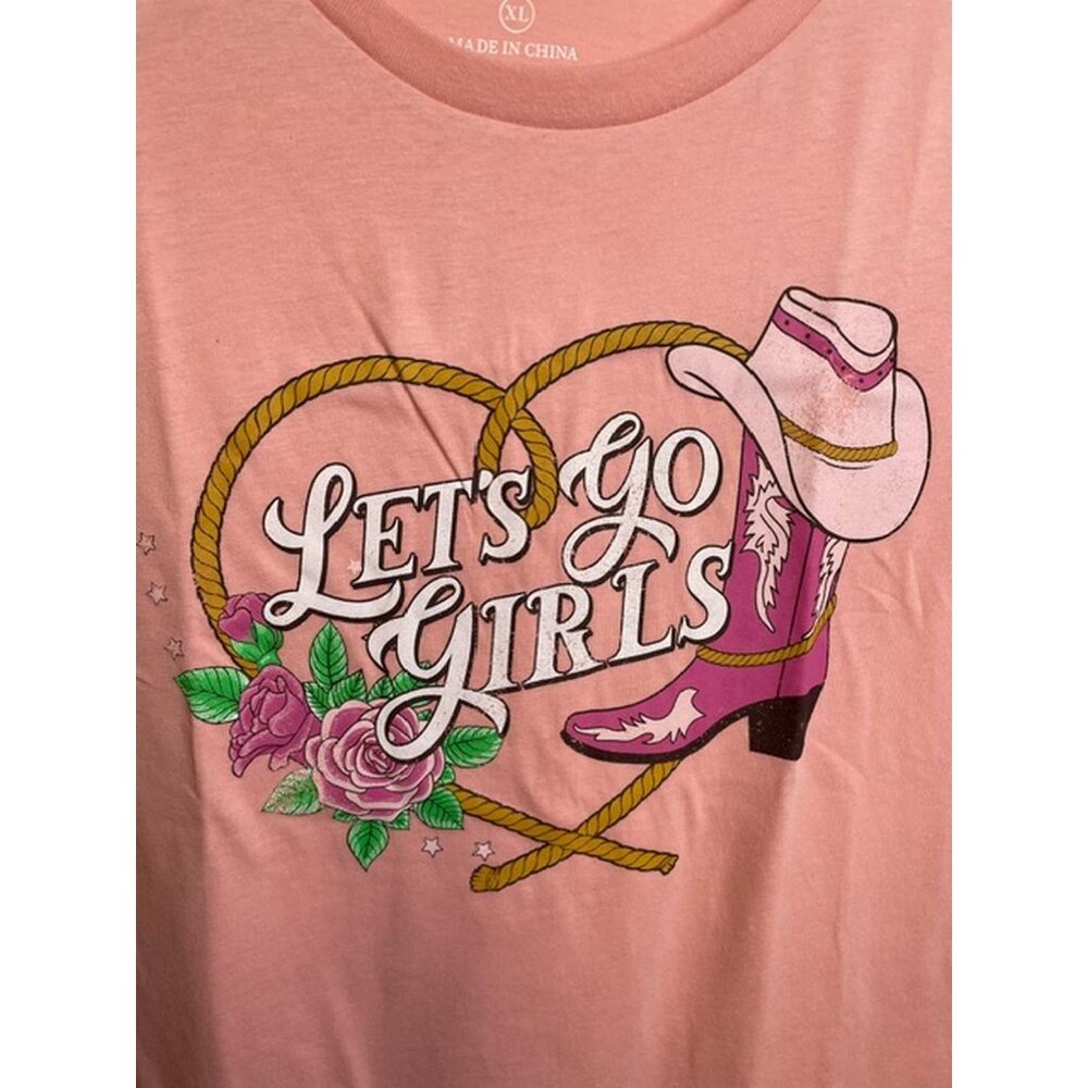 Adiva Lets Go Girls Short Sleeve T-Shirt X LARGE (210) - Picture 5 of 7